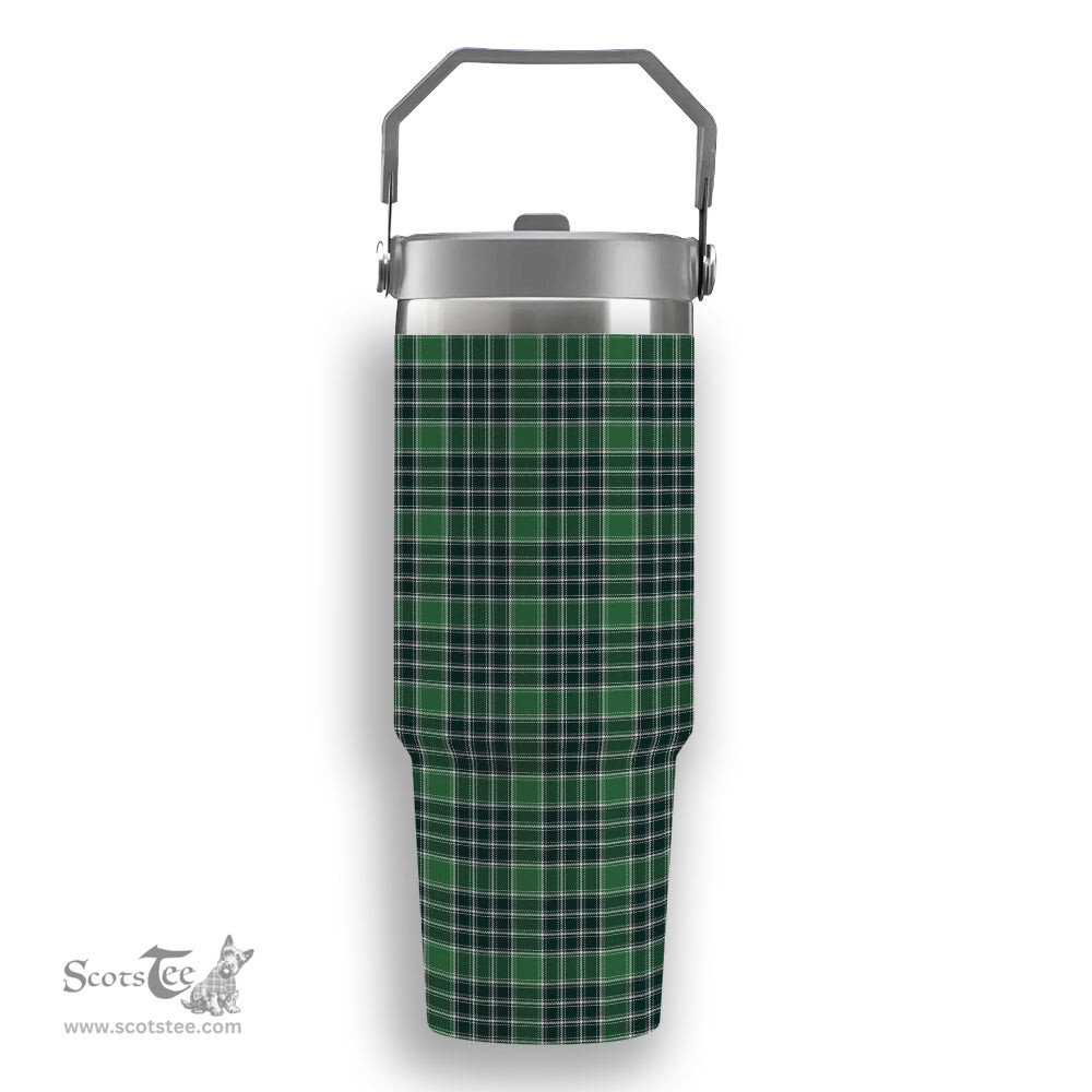ScotsTee Shop Scottish McDonald Lord of the Isles Hunting Modern Tartan Flip Straw Tumbler 20oz 30oz