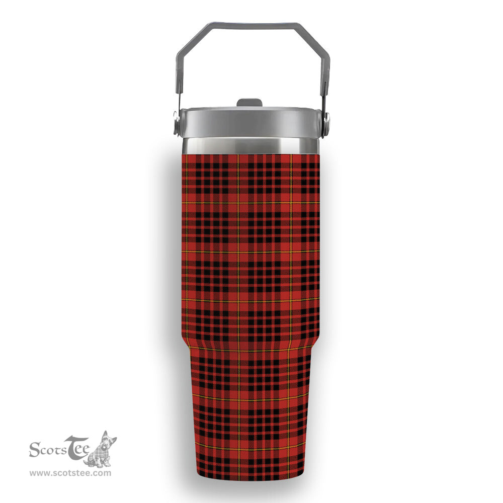 ScotsTee Shop Scottish McDonald of Ardnamurchan Ancient Tartan Flip Straw Tumbler 20oz 30oz