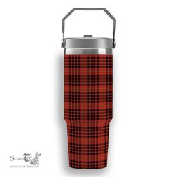 ScotsTee Shop Scottish McDonald of Ardnamurchan Ancient Tartan Flip Straw Tumbler 20oz 30oz