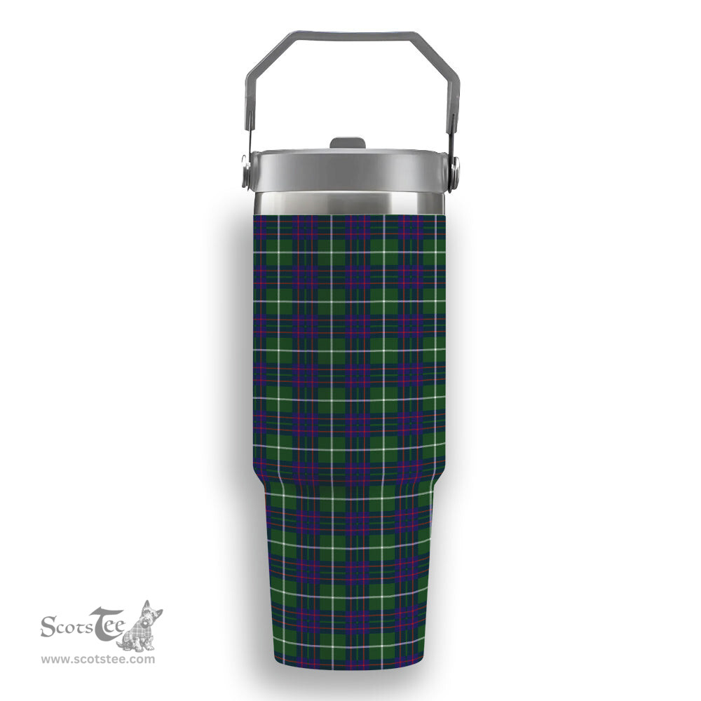 ScotsTee Shop Scottish McIntyre Hunting Modern Tartan Flip Straw Tumbler 20oz 30oz