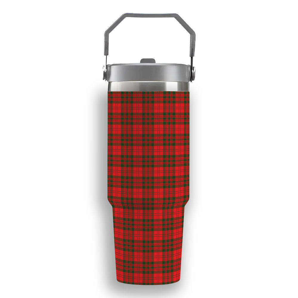 ScotsTee Shop Scottish Livingstone Modern Tartan Flip Straw Tumbler 20oz 30oz