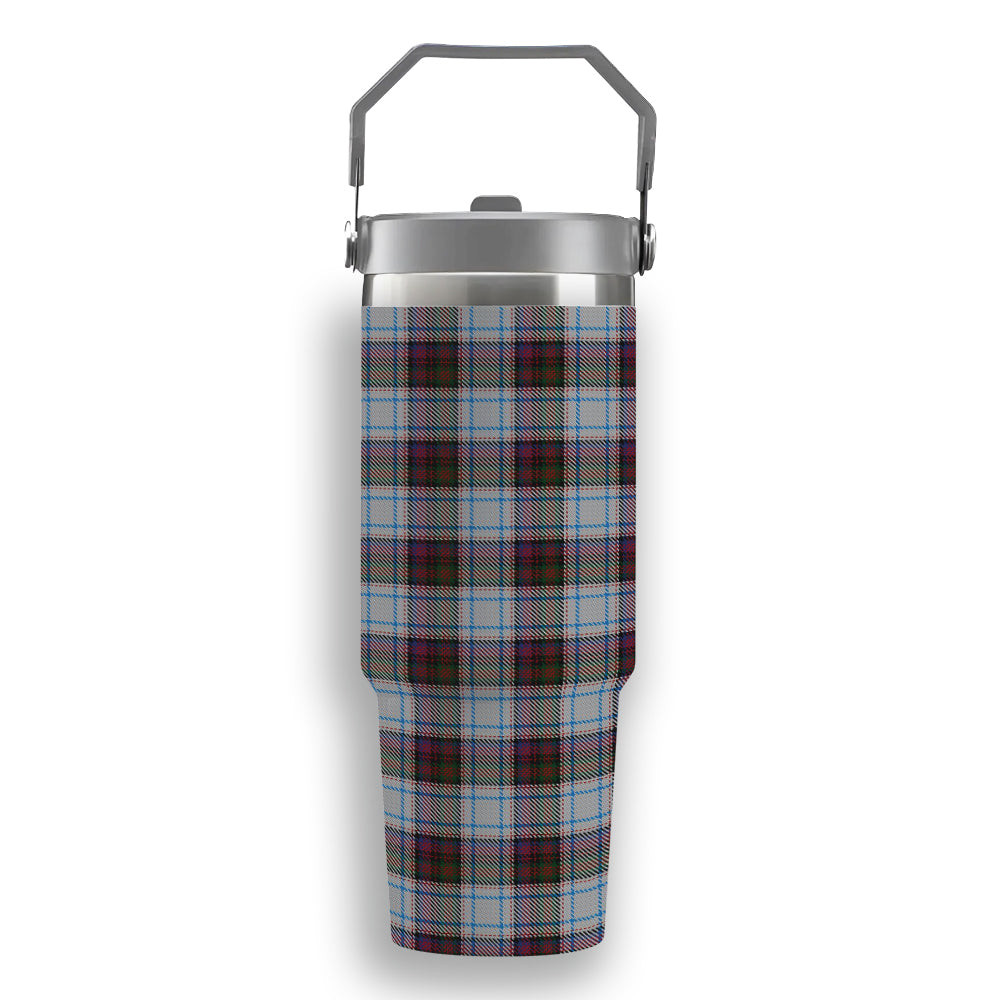 ScotsTee Shop Scottish MacDonald Dress Ancient Tartan Flip Straw Tumbler 20oz 30oz