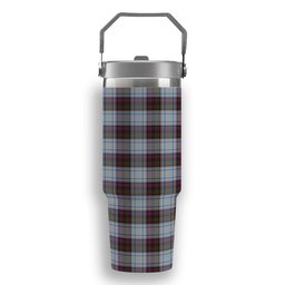 ScotsTee Shop Scottish MacDonald Dress Ancient Tartan Flip Straw Tumbler 20oz 30oz