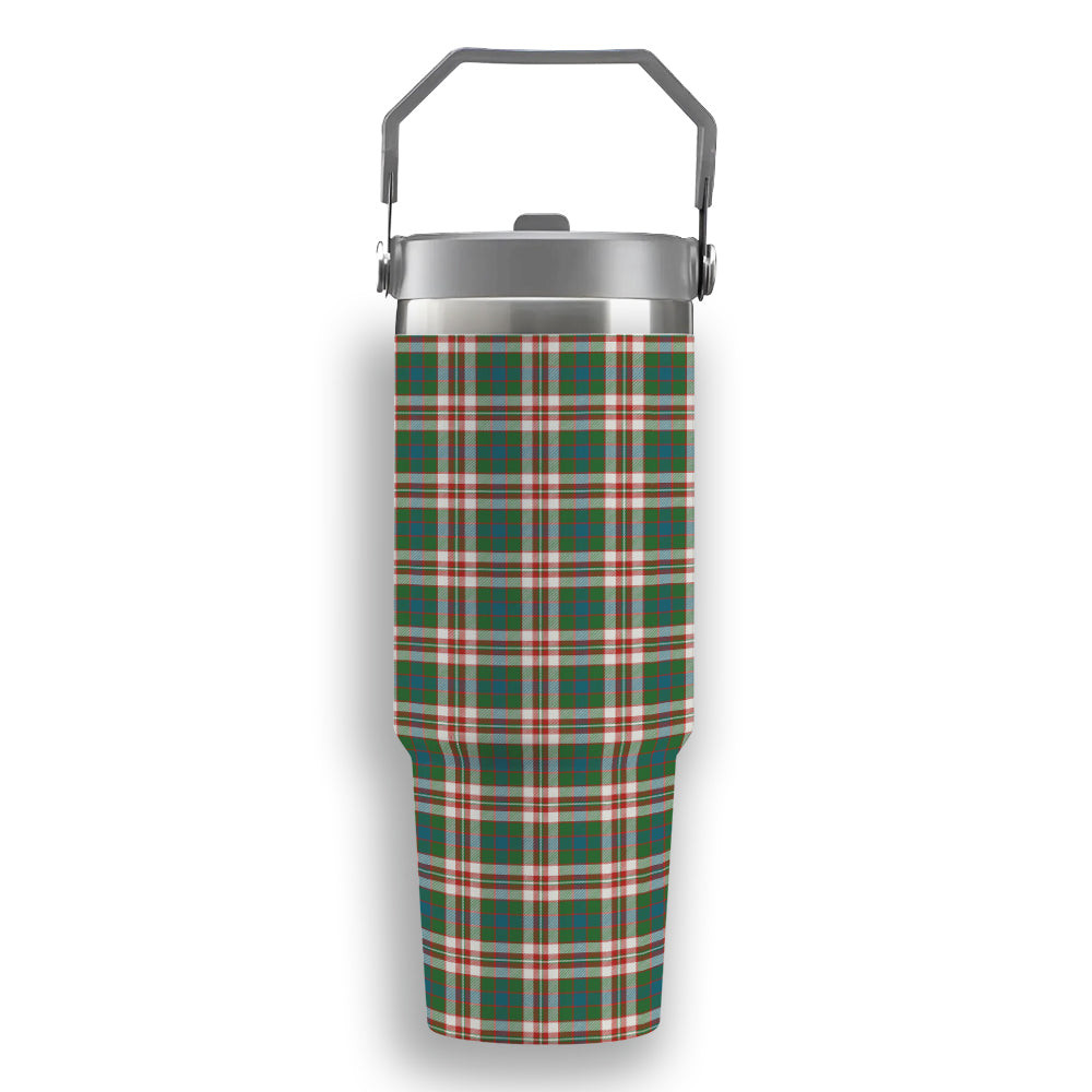ScotsTee Shop Scottish Robertson Dress Ancient Tartan Flip Straw Tumbler 20oz 30oz
