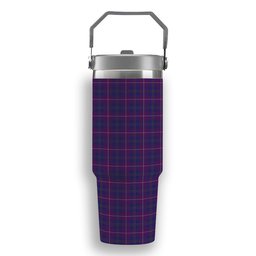ScotsTee Shop Scottish Pride of Glencoe Tartan Flip Straw Tumbler 20oz 30oz