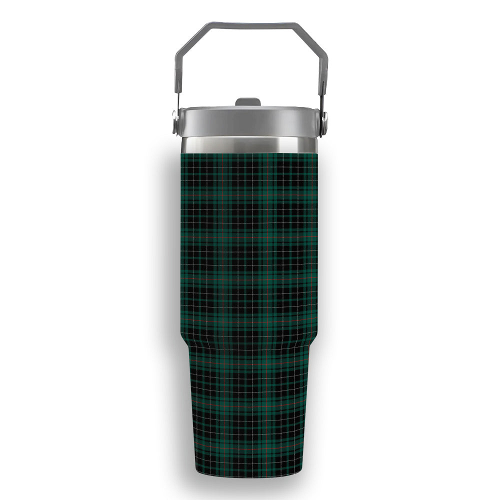 ScotsTee Shop Scottish MacAulay Hunting Modern Tartan Flip Straw Tumbler 20oz 30oz