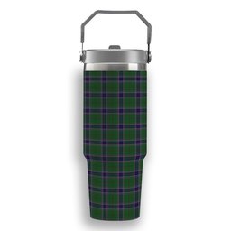 ScotsTee Shop Scottish Sinclair Green Tartan Flip Straw Tumbler 20oz 30oz