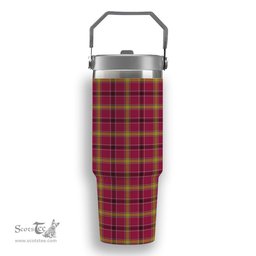 ScotsTee Shop Scottish O'Meehan Tartan Flip Straw Tumbler 20oz 30oz
