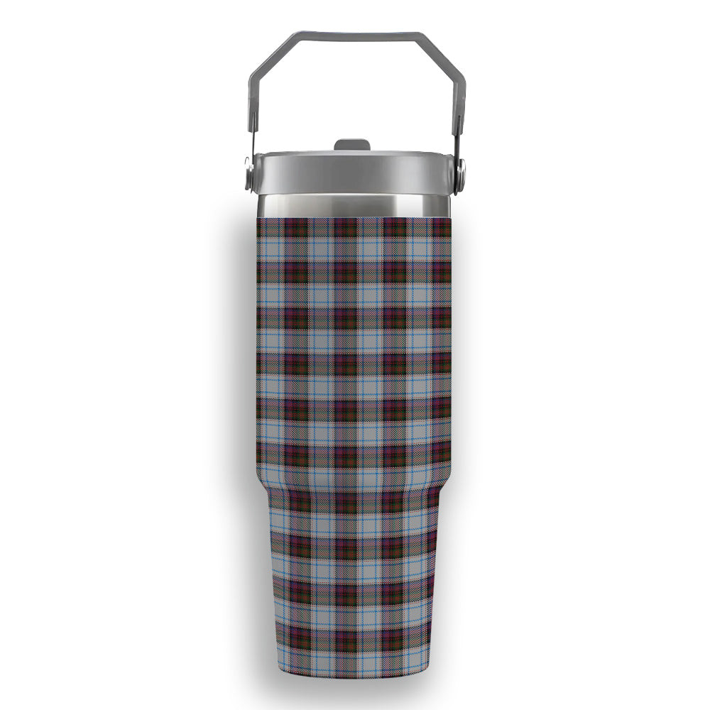 ScotsTee Shop Scottish MacDonald Dress 3 Tartan Flip Straw Tumbler 20oz 30oz