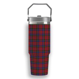 ScotsTee Shop Scottish MacDonald of Glenaladale Tartan Flip Straw Tumbler 20oz 30oz