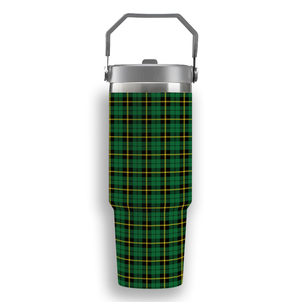 ScotsTee Shop Scottish Wallace Hunting - Green Tartan Flip Straw Tumbler 20oz 30oz