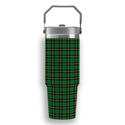 ScotsTee Shop Scottish Wallace Hunting - Green Tartan Flip Straw Tumbler 20oz 30oz