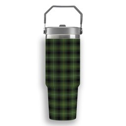 ScotsTee Shop Scottish MacIver Hunting Tartan Flip Straw Tumbler 20oz 30oz