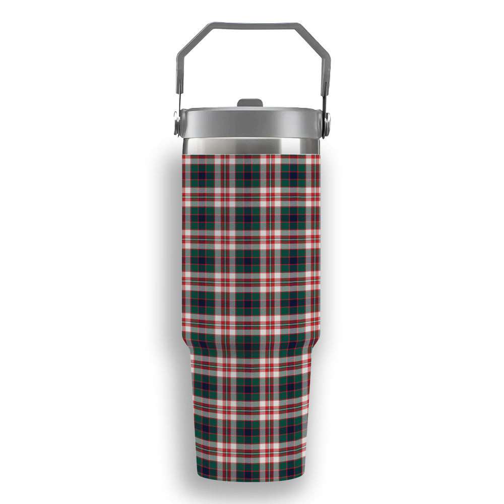 ScotsTee Shop Scottish Robertson Dress Modern Tartan Flip Straw Tumbler 20oz 30oz