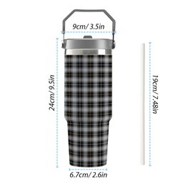 ScotsTee Shop Scottish MacFie of Colonsay Dress Tartan Flip Straw Tumbler 20oz 30oz
