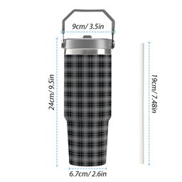 ScotsTee Shop Scottish O'Sullivan-Beare Tartan Flip Straw Tumbler 20oz 30oz