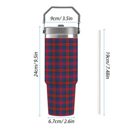 ScotsTee Shop Scottish Skene of Cromar Modern Tartan Flip Straw Tumbler 20oz 30oz