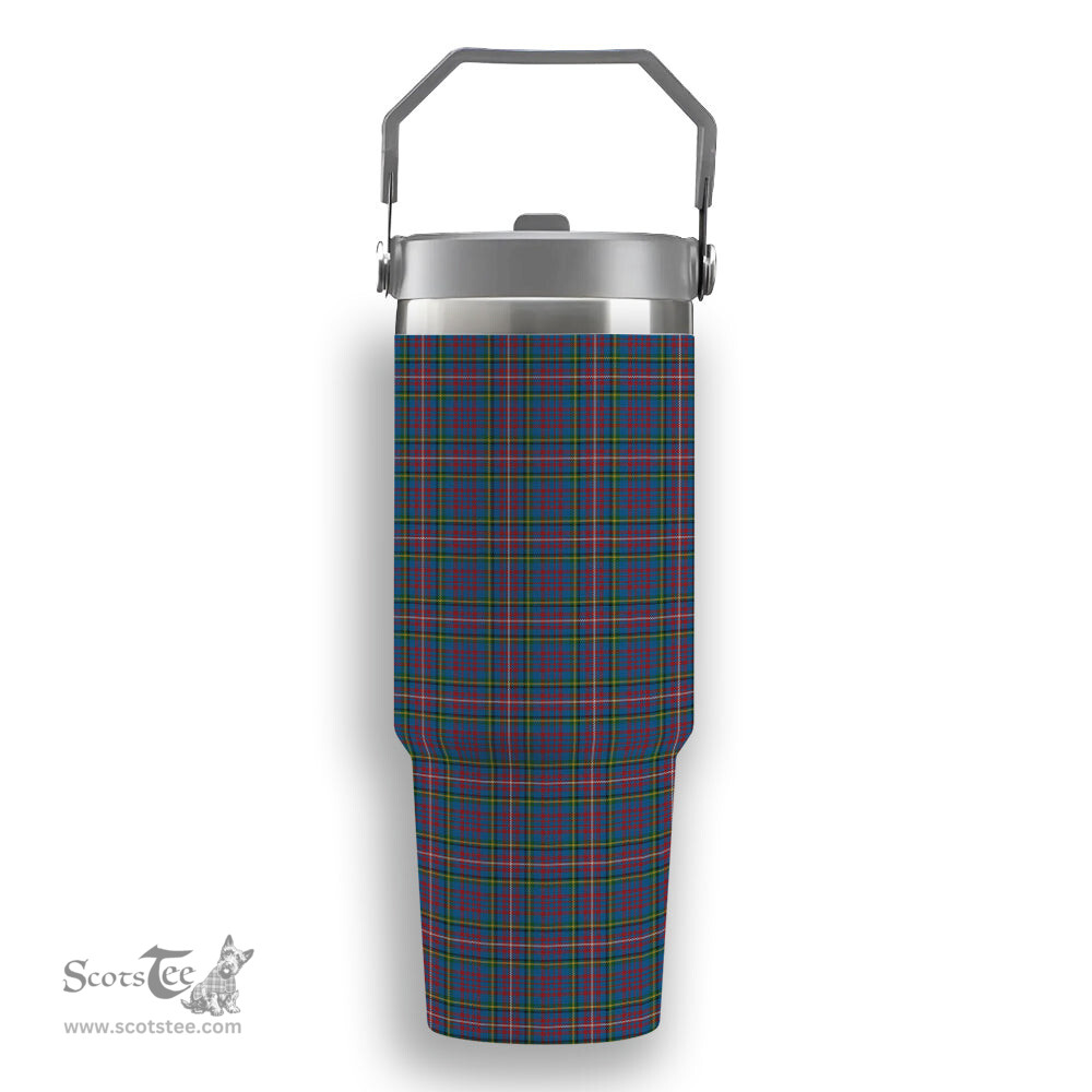 ScotsTee Shop Scottish Hyndman Tartan Flip Straw Tumbler 20oz 30oz