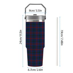 ScotsTee Shop Scottish Montgomery of Ayrshire Modern Tartan Flip Straw Tumbler 20oz 30oz