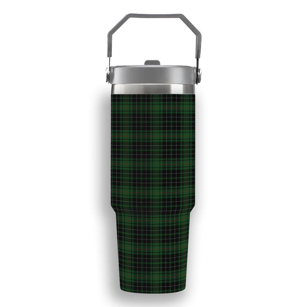 ScotsTee Shop Scottish MacAuley Hunting Tartan Flip Straw Tumbler 20oz 30oz