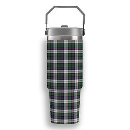 ScotsTee Shop Scottish MacCallum Dress Modern Tartan Flip Straw Tumbler 20oz 30oz