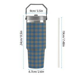 ScotsTee Shop Scottish Napier Ancient Tartan Flip Straw Tumbler 20oz 30oz