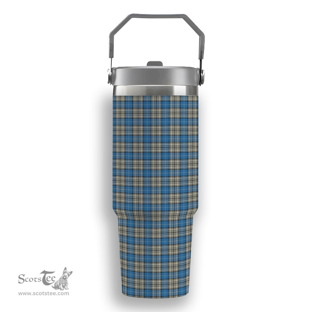 ScotsTee Shop Scottish Napier Ancient Tartan Flip Straw Tumbler 20oz 30oz