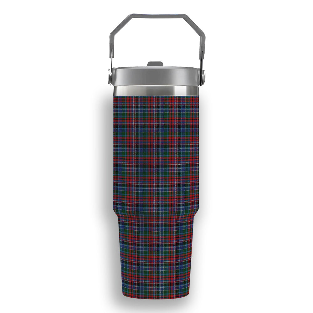 ScotsTee Shop Scottish Gordon Red Tartan Flip Straw Tumbler 20oz 30oz