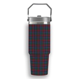 ScotsTee Shop Scottish Gordon Red Tartan Flip Straw Tumbler 20oz 30oz