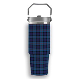 ScotsTee Shop Scottish MacCorquodale 2 Tartan Flip Straw Tumbler 20oz 30oz