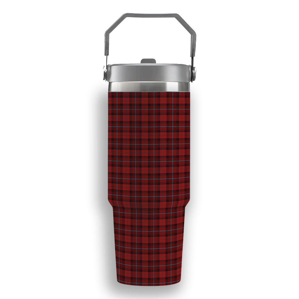 ScotsTee Shop Scottish McCandlish Red Tartan Flip Straw Tumbler 20oz 30oz
