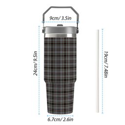 ScotsTee Shop Scottish Southwick Tartan Flip Straw Tumbler 20oz 30oz
