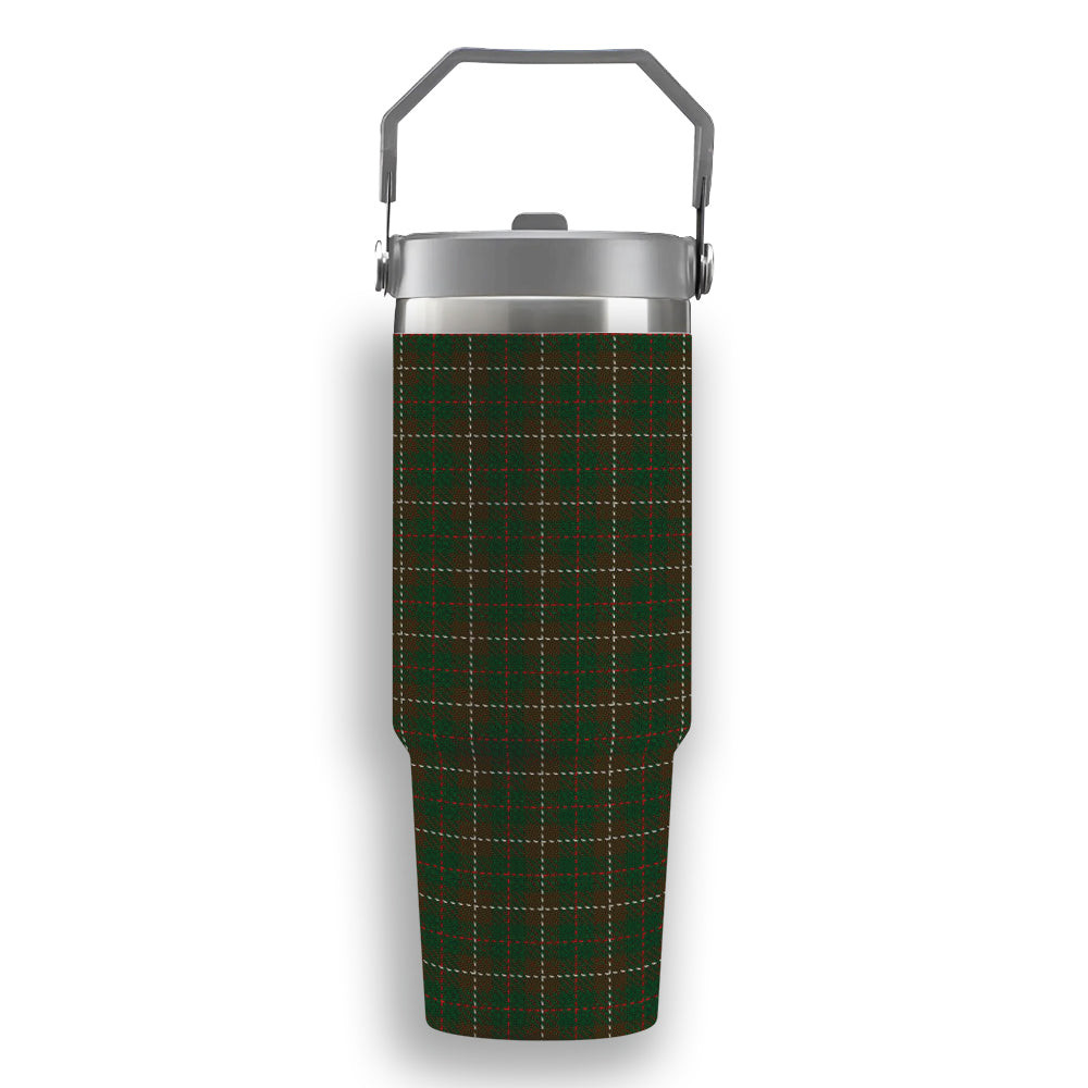 ScotsTee Shop Scottish MacKinnon Hunting 2 Tartan Flip Straw Tumbler 20oz 30oz