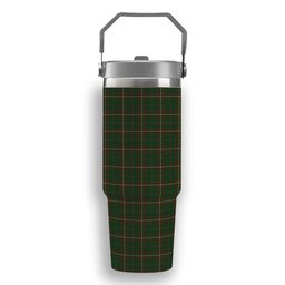ScotsTee Shop Scottish MacKinnon Hunting 2 Tartan Flip Straw Tumbler 20oz 30oz