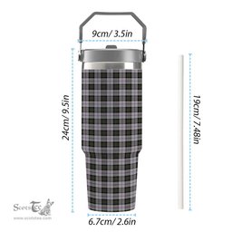 ScotsTee Shop Scottish MacPherson Dress 1951 Tartan Flip Straw Tumbler 20oz 30oz