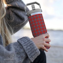 ScotsTee Shop Scottish McFarlane Modern Tartan Flip Straw Tumbler 20oz 30oz
