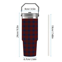 ScotsTee Shop Scottish Lawlis Tartan Flip Straw Tumbler 20oz 30oz