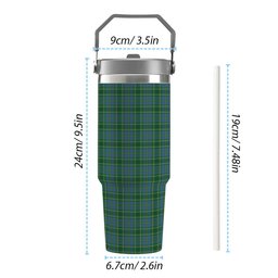 ScotsTee Shop Scottish Taylor Ancient Tartan Flip Straw Tumbler 20oz 30oz