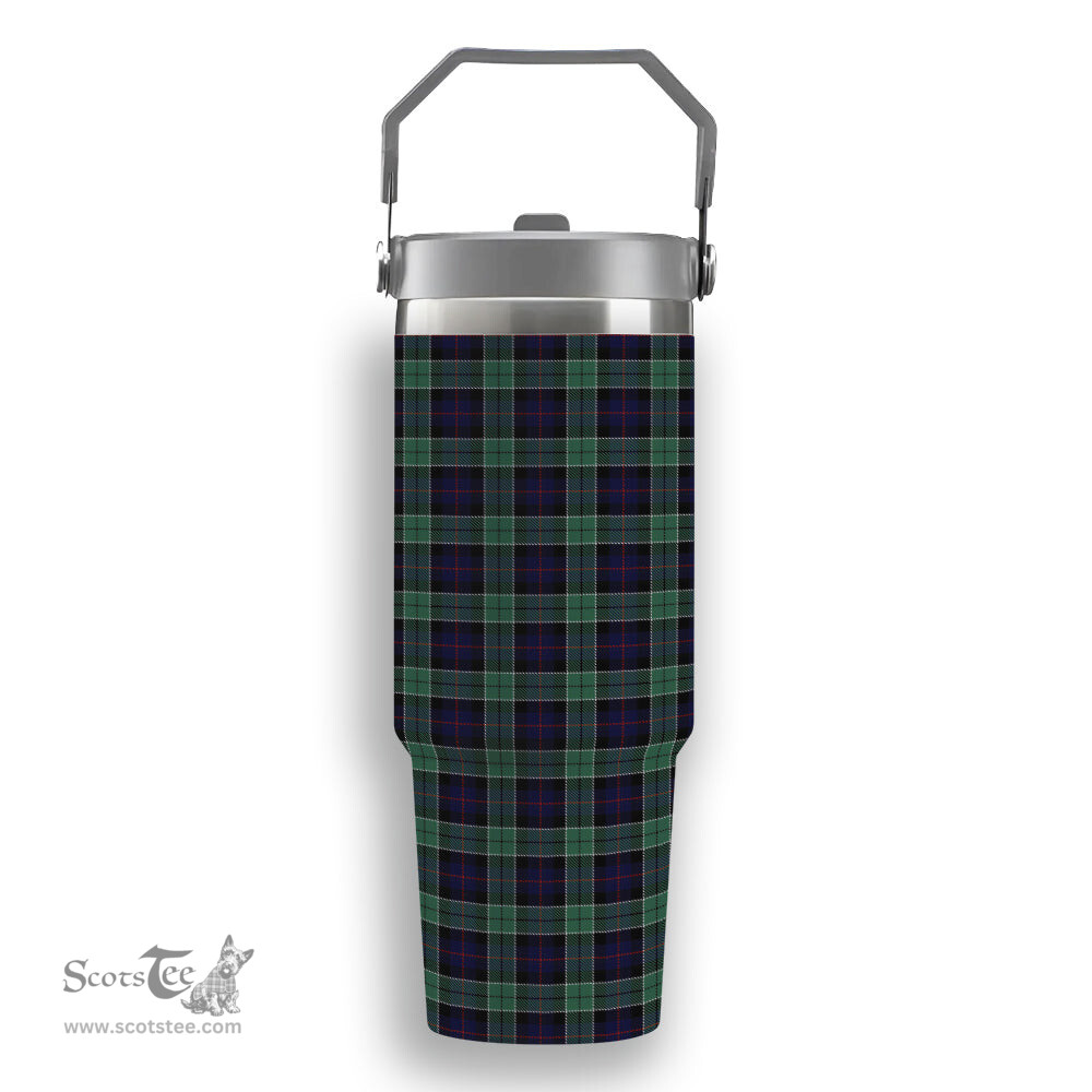 ScotsTee Shop Scottish Syme Tartan Flip Straw Tumbler 20oz 30oz