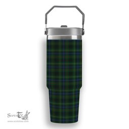 ScotsTee Shop Scottish Stewart Hunting Modern Tartan Flip Straw Tumbler 20oz 30oz