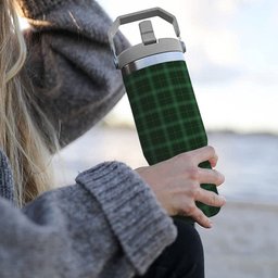 ScotsTee Shop Scottish Walsh Tartan Flip Straw Tumbler 20oz 30oz
