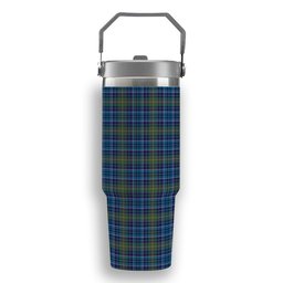 ScotsTee Shop Scottish O'Sullivan Tartan Flip Straw Tumbler 20oz 30oz