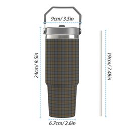 ScotsTee Shop Scottish Outlander 3 Tartan Flip Straw Tumbler 20oz 30oz