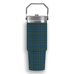 ScotsTee Shop Scottish Robertson Hunting Ancient Tartan Flip Straw Tumbler 20oz 30oz