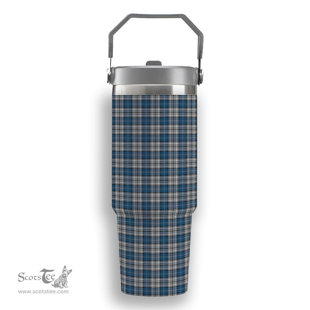 ScotsTee Shop Scottish Napier Modern Tartan Flip Straw Tumbler 20oz 30oz