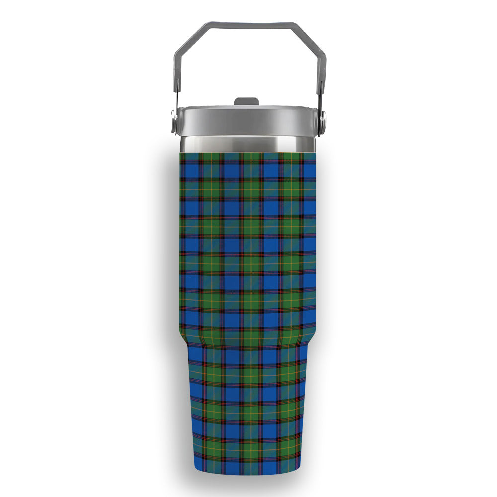 ScotsTee Shop Scottish Sinclair-Brown Ancient Tartan Flip Straw Tumbler 20oz 30oz
