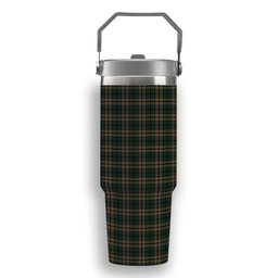 ScotsTee Shop Scottish Sackett Tartan Flip Straw Tumbler 20oz 30oz