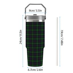 ScotsTee Shop Scottish MacWilliam (Williamson) Tartan Flip Straw Tumbler 20oz 30oz