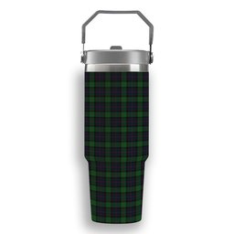 ScotsTee Shop Scottish MacWilliam (Williamson) Tartan Flip Straw Tumbler 20oz 30oz