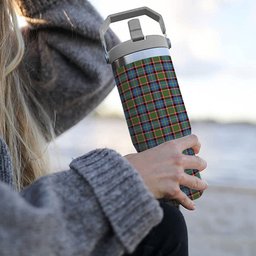 ScotsTee Shop Scottish Glass Tartan Flip Straw Tumbler 20oz 30oz